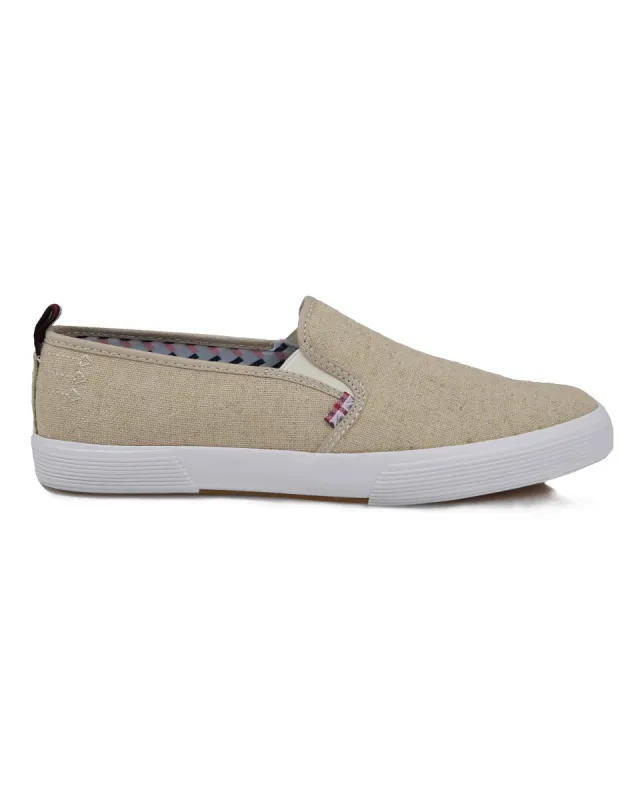 Bradford Slip-On Sneaker - Natural Canvas sold by Ben Sherman