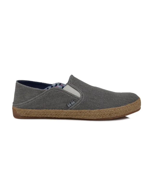 Prill Heel Slip-On  - Grey Canvas sold by Ben Sherman