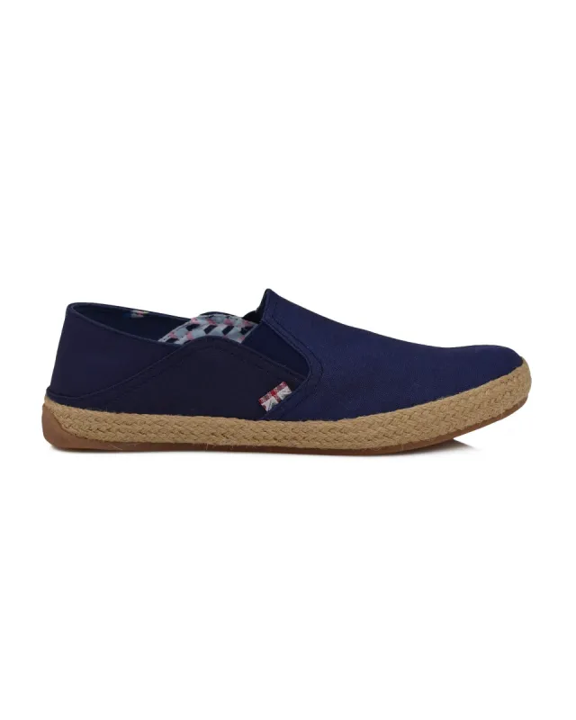 Prill Heel Slip-On  - Navy Canvas sold by Ben Sherman