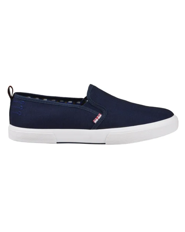 Bristol Plaid Slip-On Sneaker - Navy sold by Ben Sherman