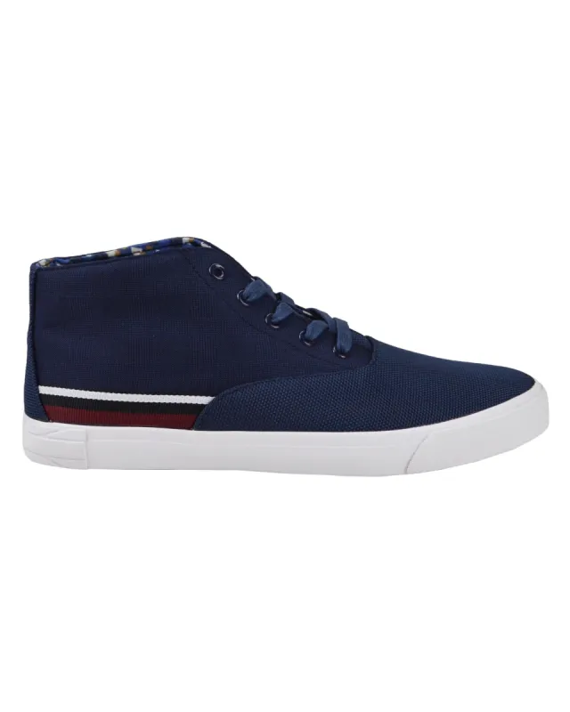 Percy Mixed-Media Chukka Sneaker - Navy sold by Ben Sherman