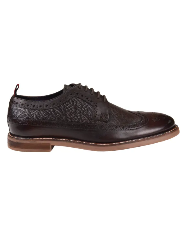 Brent Long Wing Derby Shoe - Chocolate sold by Ben Sherman