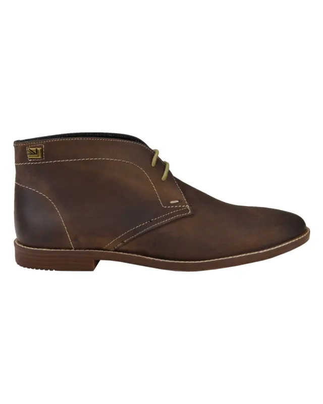 Gabe Leather Chukka Boot - Dark Brown sold by Ben Sherman