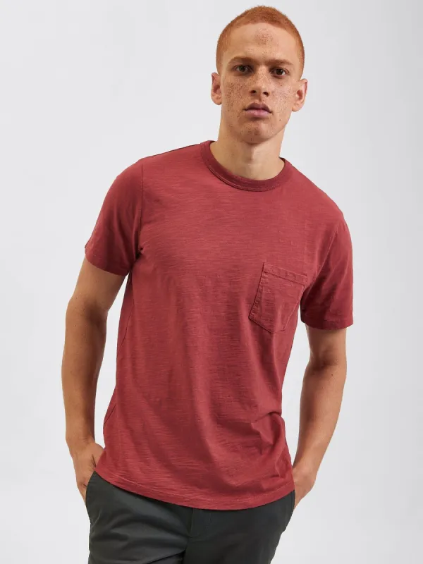 Garment Dye Beatnik Short-Sleeve T-Shirt - Deep Orange sold by Ben Sherman