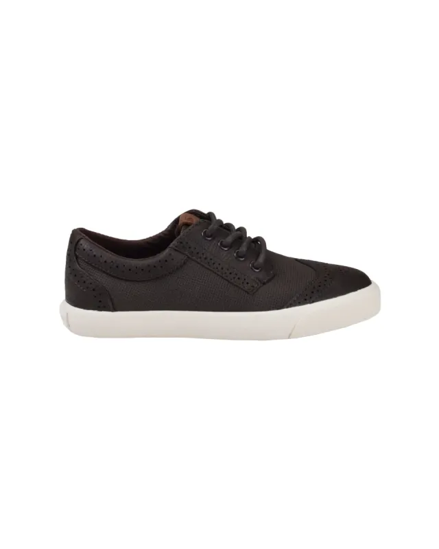 Boys' Jayme Wingtip Lace-Up Sneaker - Brown sold by Ben Sherman
