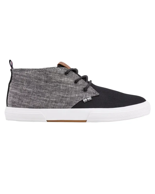 Bradford Chukka Mid-Top Sneaker - Grey/Black sold by Ben Sherman