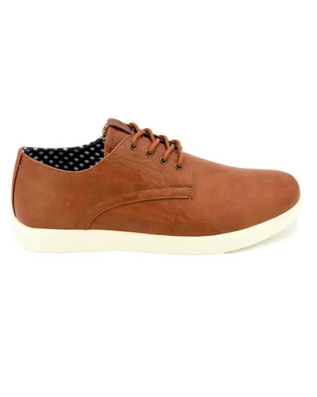 Parnell Vegan Leather Oxford Sneaker - Tan sold by Ben Sherman
