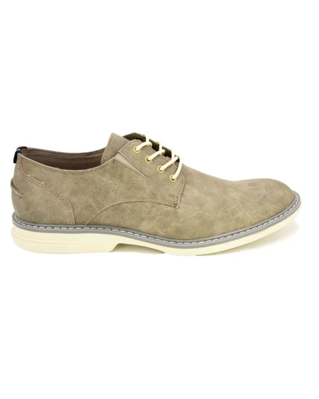 Countryside Plain-Toe Derby - Light Grey sold by Ben Sherman