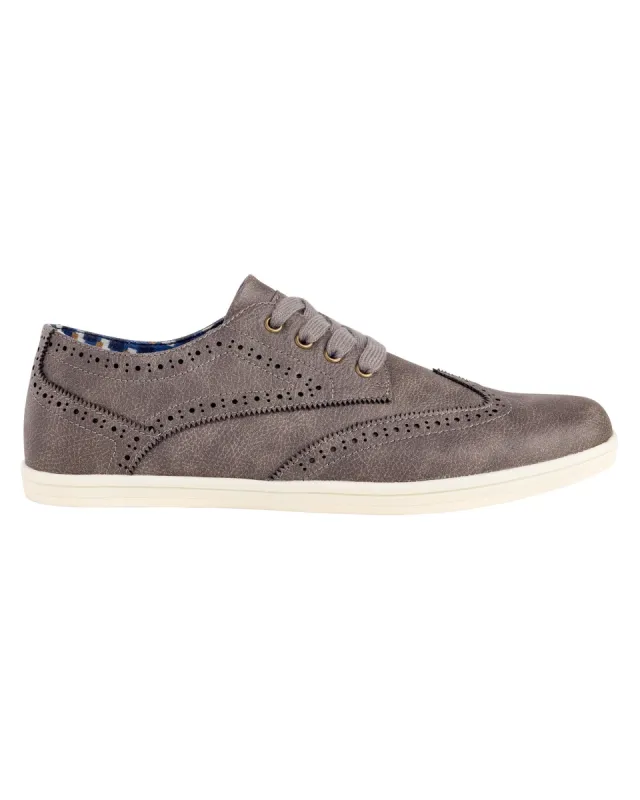 Nick Wingtip Oxford Sneaker - Light Grey sold by Ben Sherman