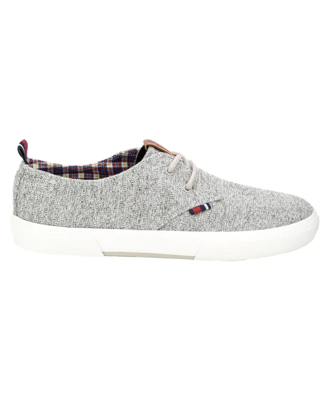 Bradford Textile Oxford Sneaker - Grey sold by Ben Sherman