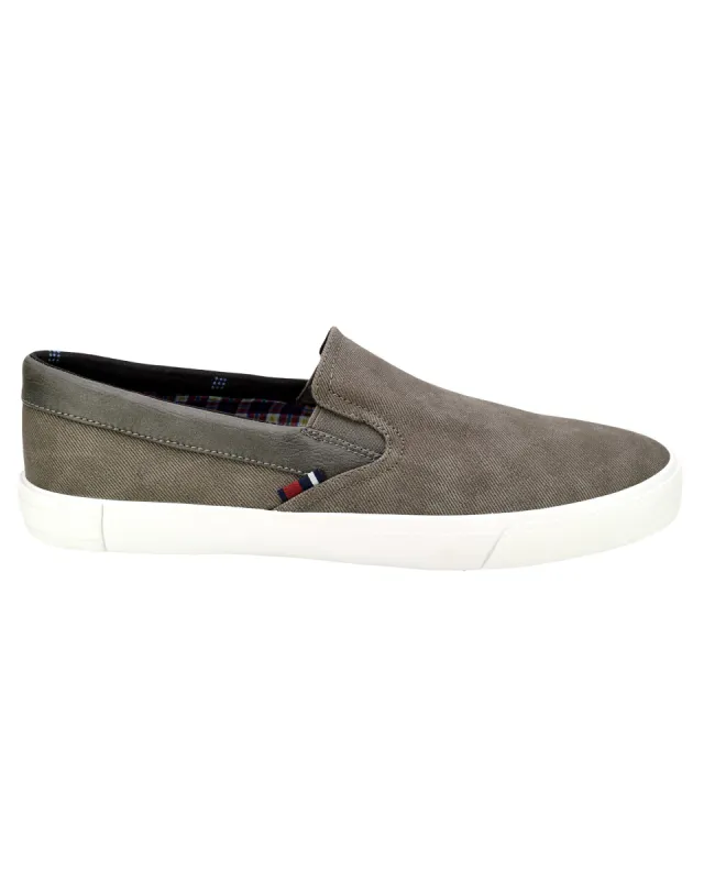 Pete Textile Slip-On Sneaker - Grey sold by Ben Sherman