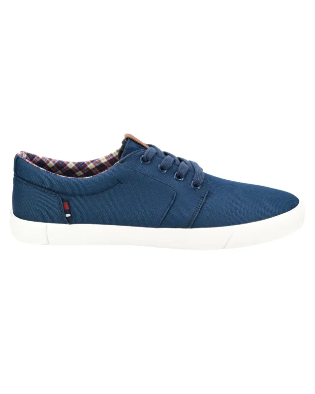 Pete Oxford Lace-Up Sneaker - Navy sold by Ben Sherman