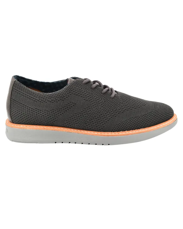 Nu Casual Knit Wingtip Sneaker - Charcoal sold by Ben Sherman