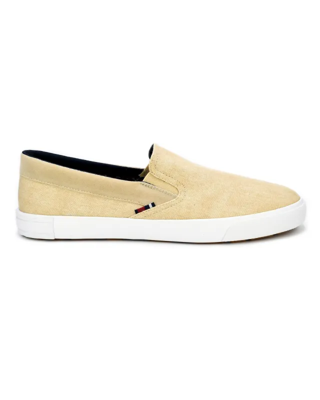 Pete Canvas Slip-On Sneaker - Natural sold by Ben Sherman