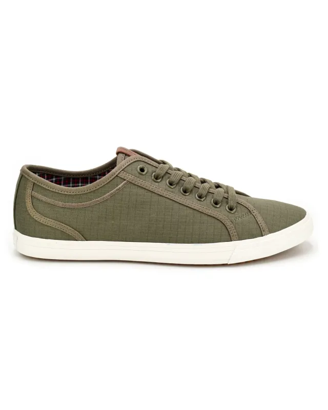 Chandler Lo Lace-up Sneaker - Olive sold by Ben Sherman