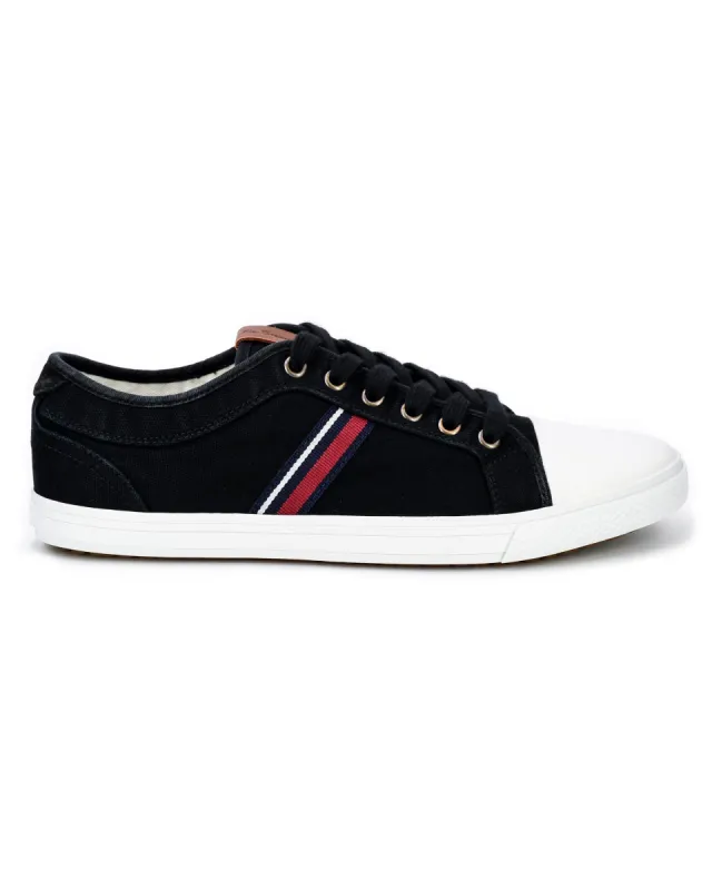 Brayson Cap-Toe Oxford Sneaker - Black sold by Ben Sherman