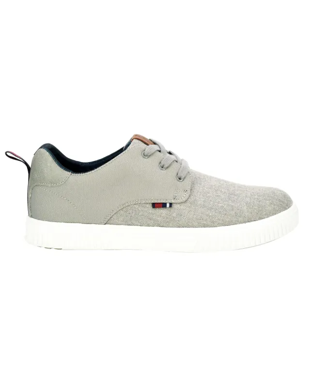 Marcus Mixed-Media Oxford II Sneaker - Grey sold by Ben Sherman