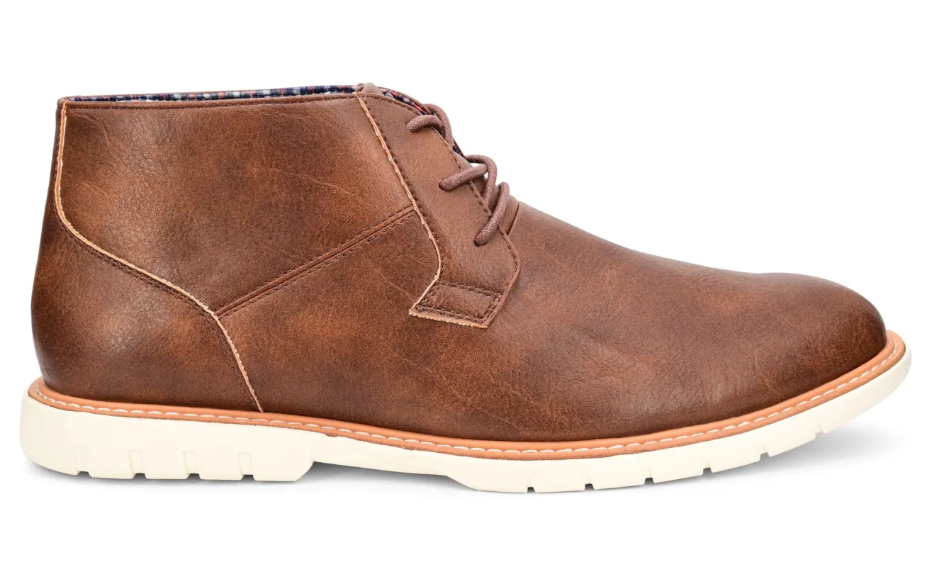 Kirk 3-Eye Leather Chukka - Brown sold by Ben Sherman