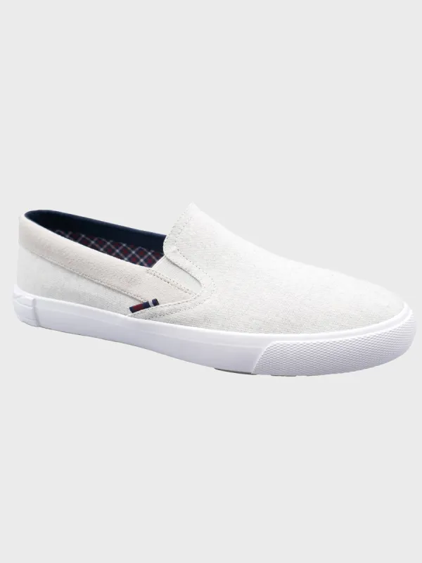 Pete Slip On Textile Sneaker - Light Grey sold by Ben Sherman