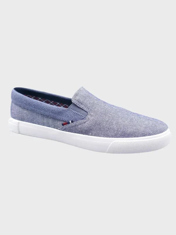 Pete Slip On Textile Sneaker - Light Blue Denim sold by Ben Sherman