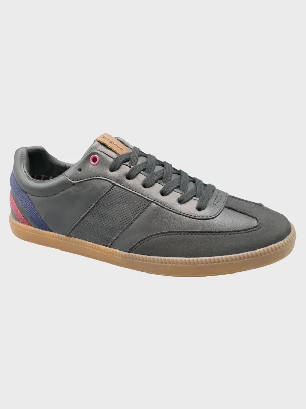 Ryan Mod Stripe Soccer Sneaker - Black sold by Ben Sherman