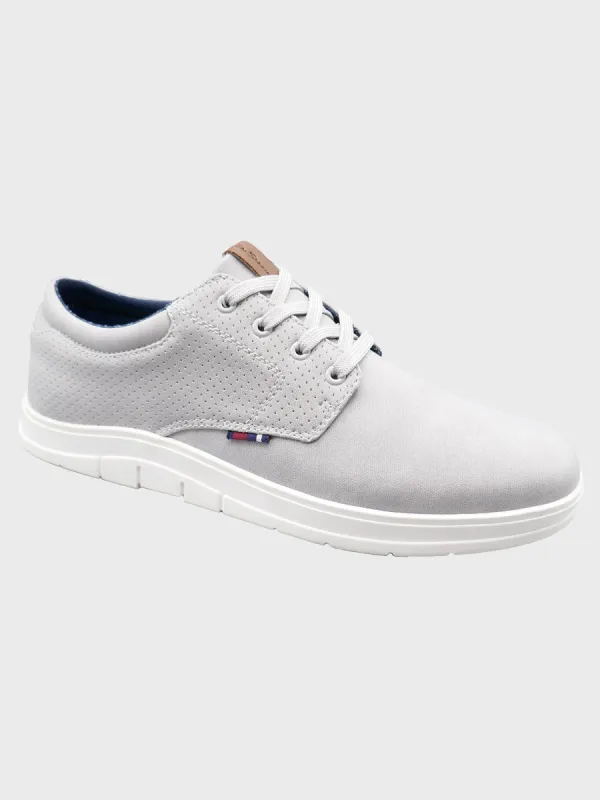 Lyle Textured Lace-up Oxford Shoe - Grey sold by Ben Sherman