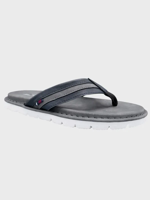 NewQuay Stitched Flip-Flop Sandal - Navy sold by Ben Sherman