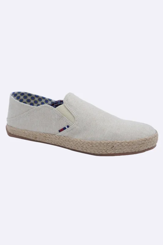 Prill Jute Wrap Canvas Slip-On Shoe - Natural sold by Ben Sherman