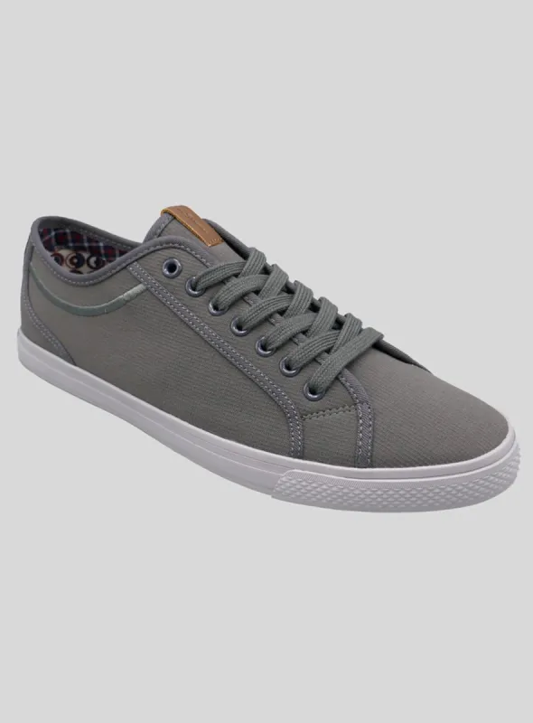 Chandler Lo Top Lace-Up Sneaker - Charcoal sold by Ben Sherman