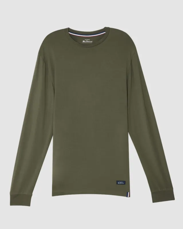 Long-Sleeve Lounge Tee - Green sold by Ben Sherman