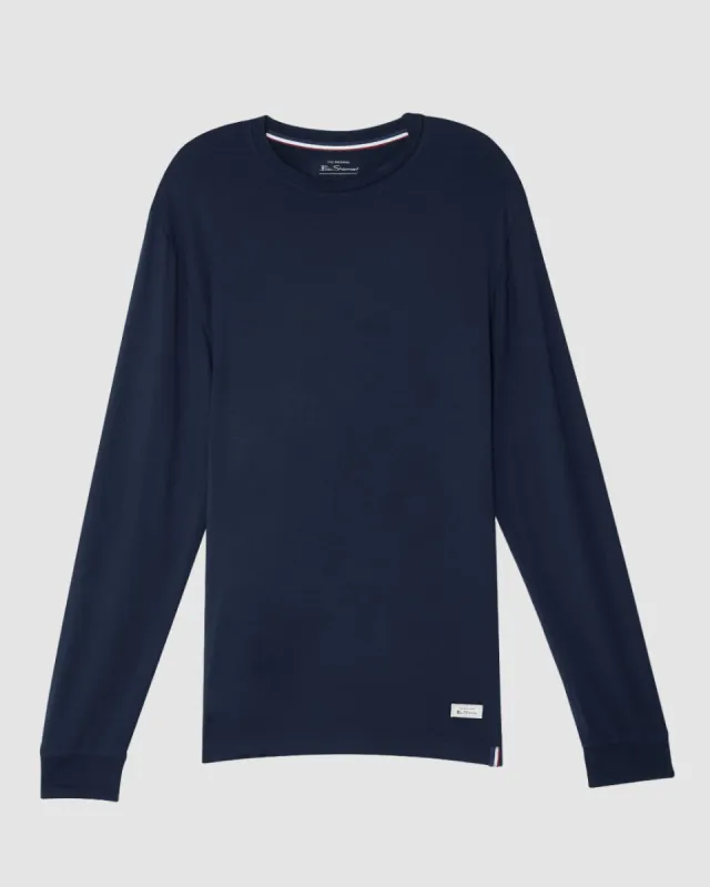 Long-Sleeve Lounge Tee - Navy sold by Ben Sherman