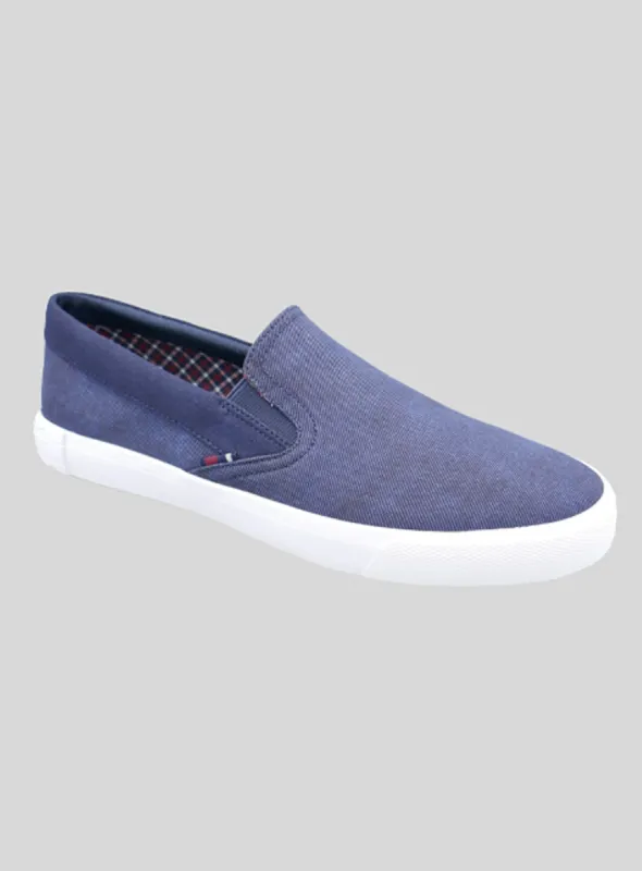 Pete Slip On Sneaker - Navy Textile sold by Ben Sherman