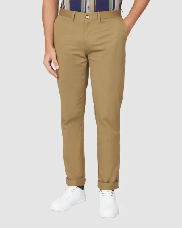 Signature Slim Stretch Chino Pant - Olive sold by Ben Sherman