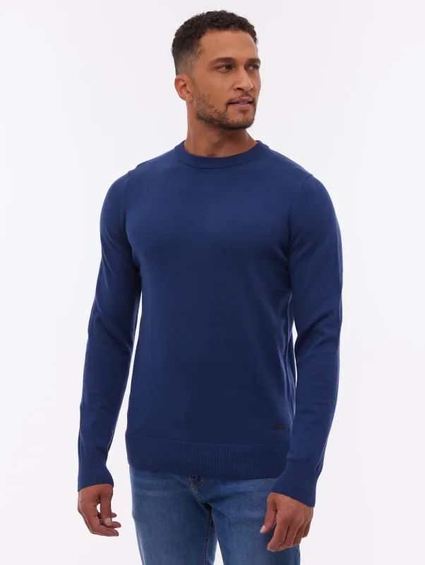 Vietro Crew Neck Sweater - Blue made by Bench