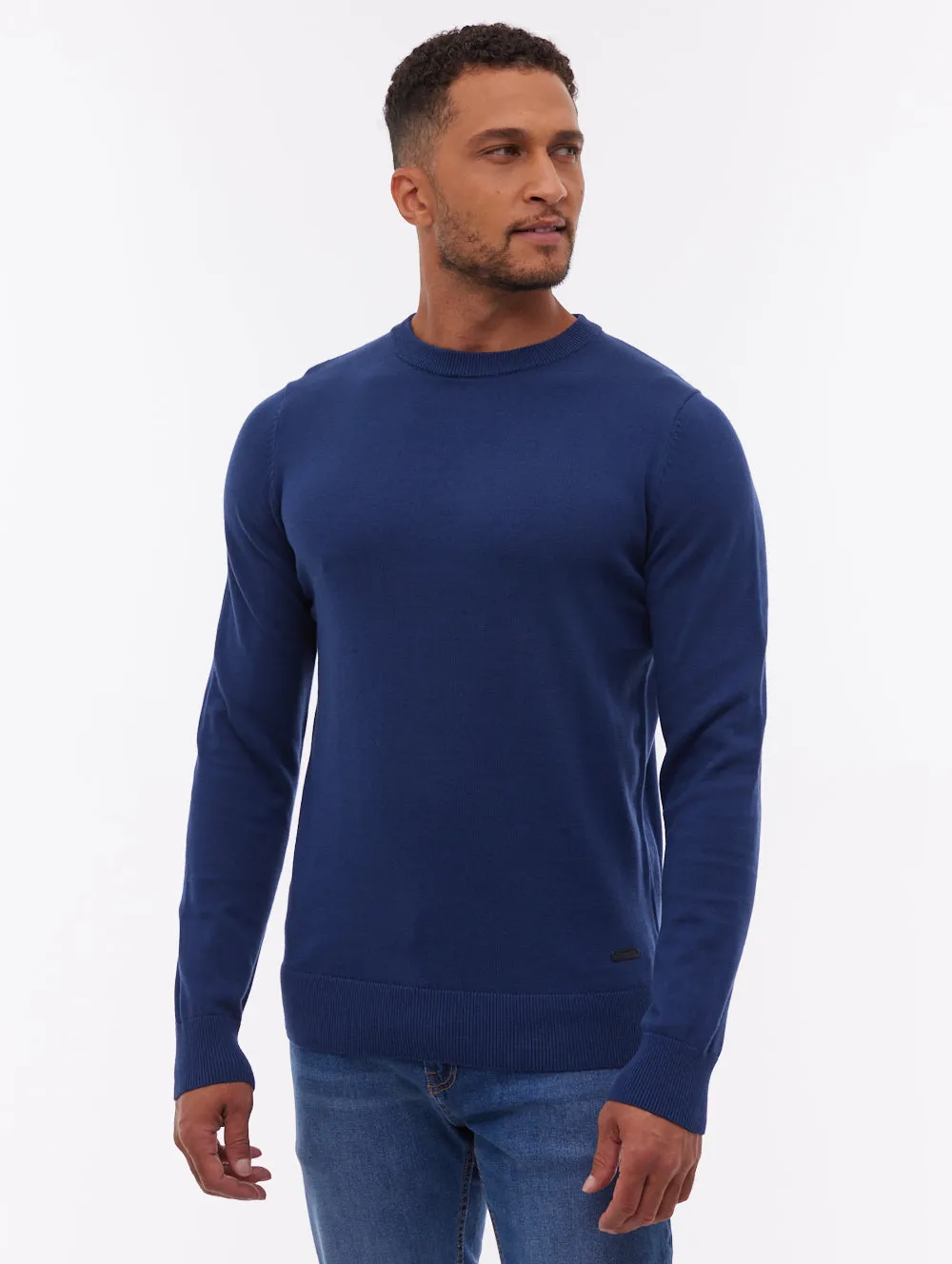 Vietro Crew Neck Sweater - Blue sold by Bench