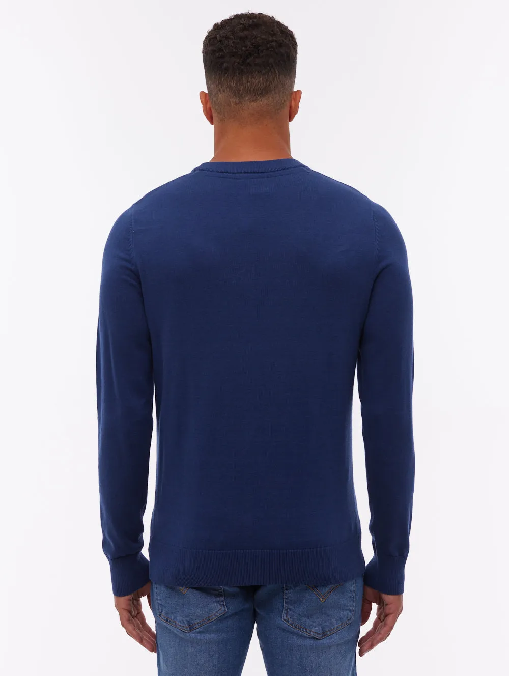 Vietro Crew Neck Sweater - Blue sold by Bench product image thumbnail 3