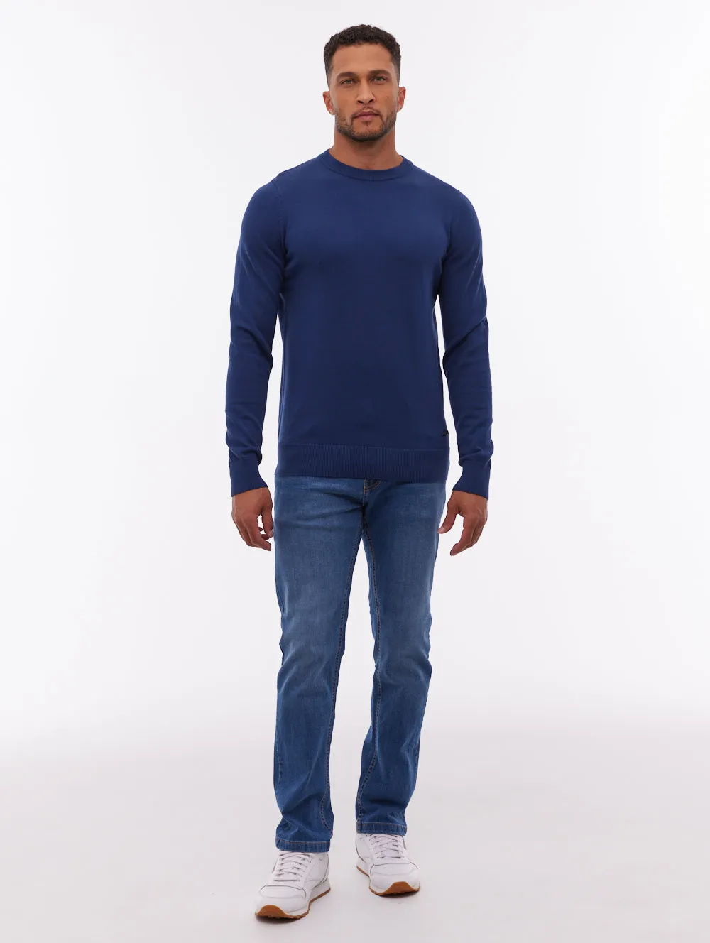 Vietro Crew Neck Sweater - Blue sold by Bench product image thumbnail 2