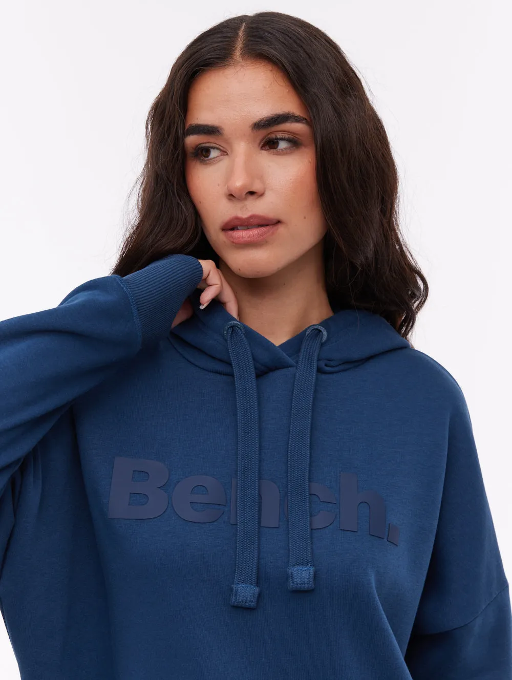 Linra Oversize Tonal Logo Hoodie - Blue sold by Bench product image thumbnail 2