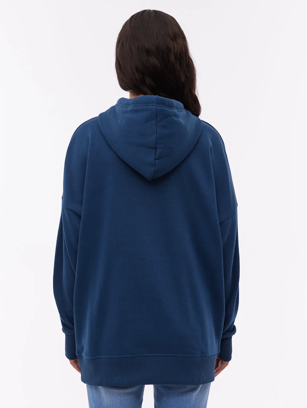 Linra Oversize Tonal Logo Hoodie - Blue sold by Bench product image thumbnail 3