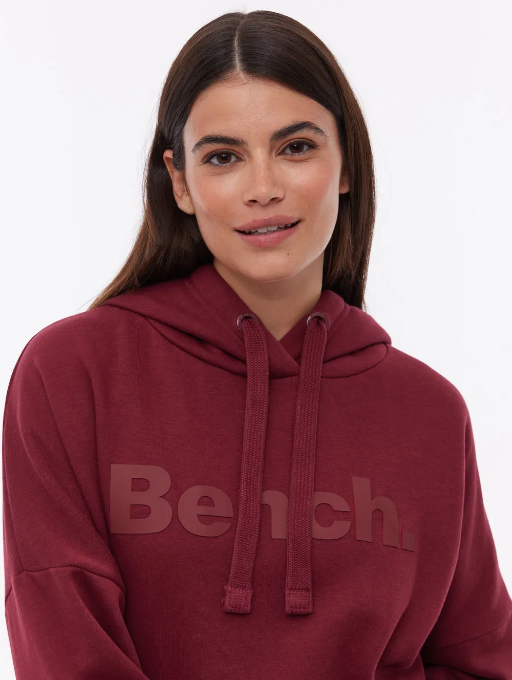 Linra Oversize Tonal Logo Hoodie - Red sold by Bench product image thumbnail 2