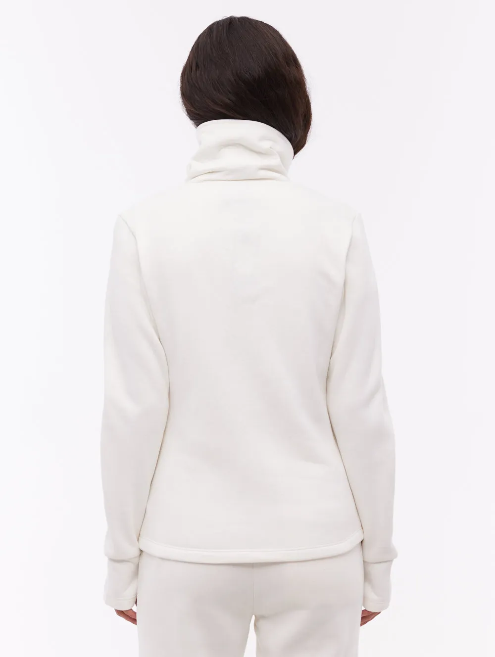 Annah Wrap Neck Zip-Up - White sold by Bench product image thumbnail 3
