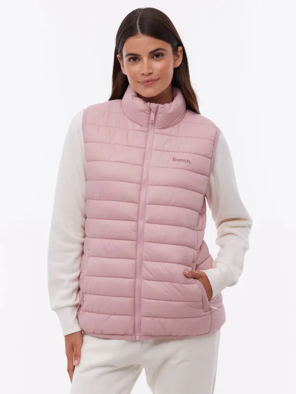 Meridian Puffer Vest - Pink made by Bench