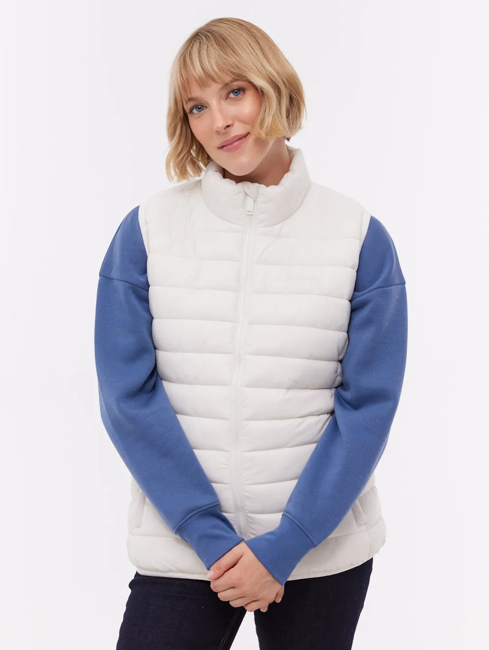 Meridian Puffer Vest - White sold by Bench