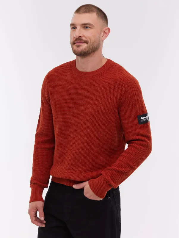 Falum Crew Neck Sweater - Orange made by Bench