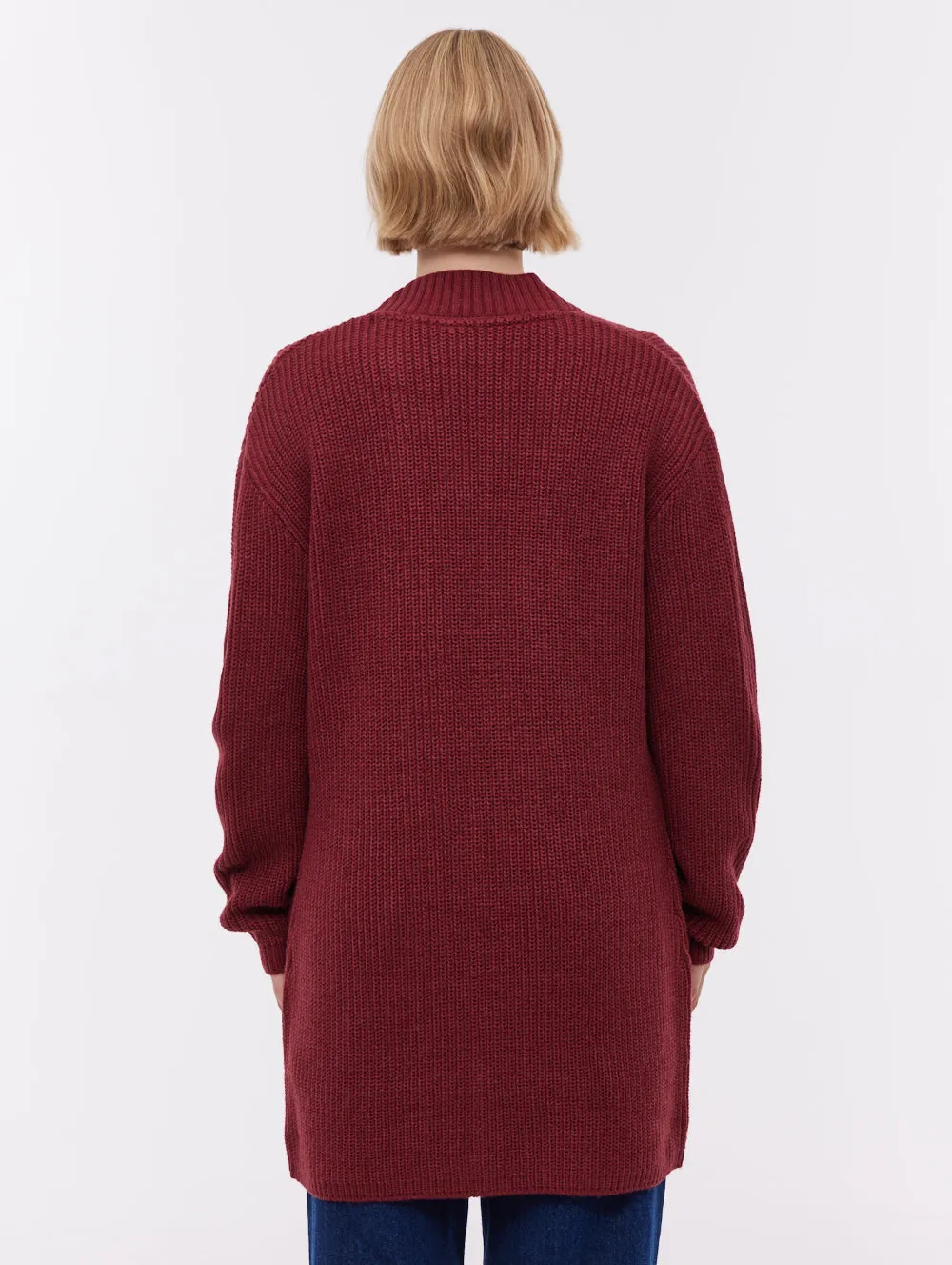 Asteria Long Cardigan Sweater - Red sold by Bench product image thumbnail 3