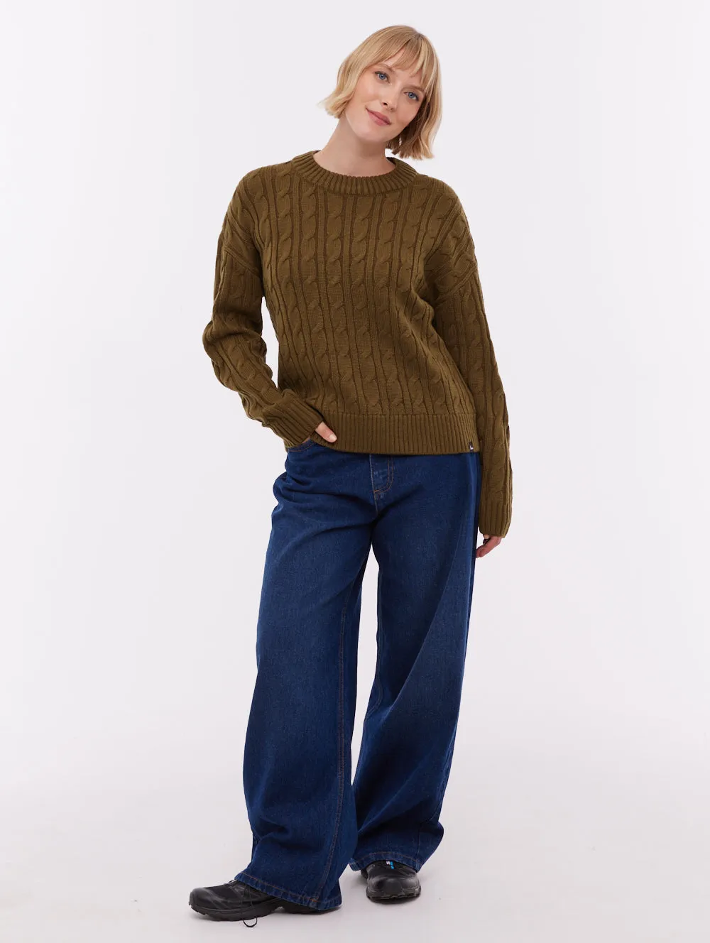 Chanice Cable Knit Sweater - Green sold by Bench product image thumbnail 2