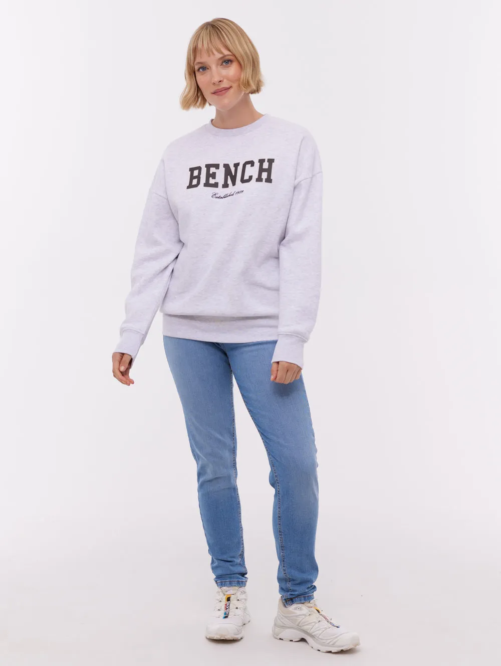 Ercie Collegiate Crew Neck - Grey sold by Bench product image thumbnail 2