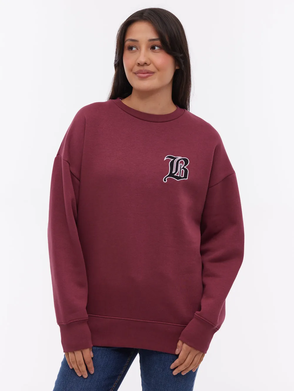 Erlna B Crew Neck - Red sold by Bench