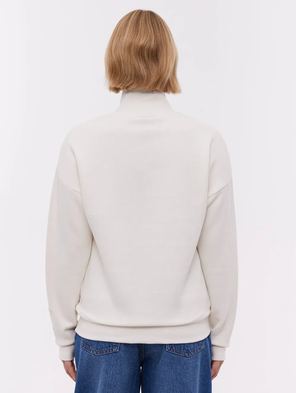 Zilia Quarter-Zip Funnel Neck - White sold by Bench product image thumbnail 3