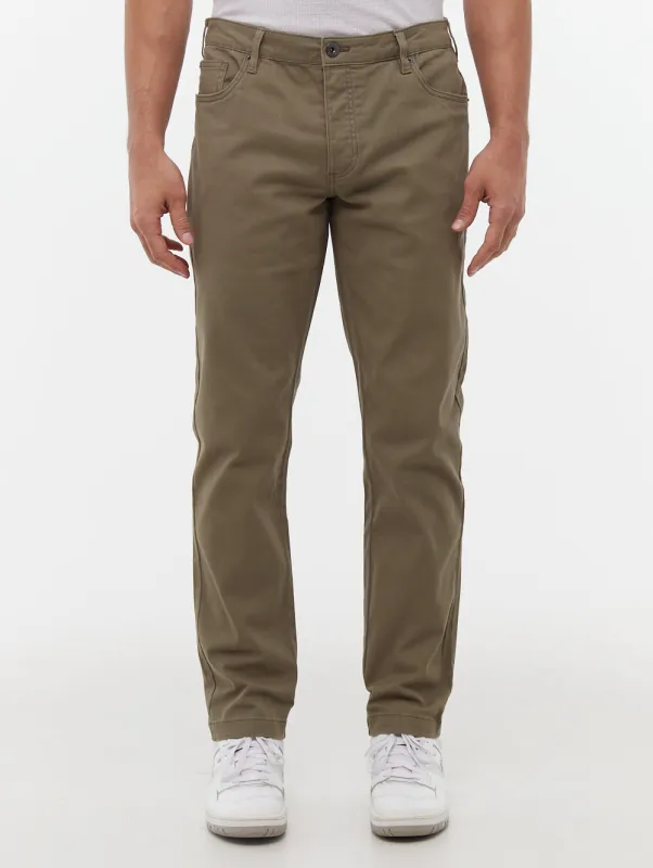 Twillum 5-Pocket Chino Pants - Green made by Bench